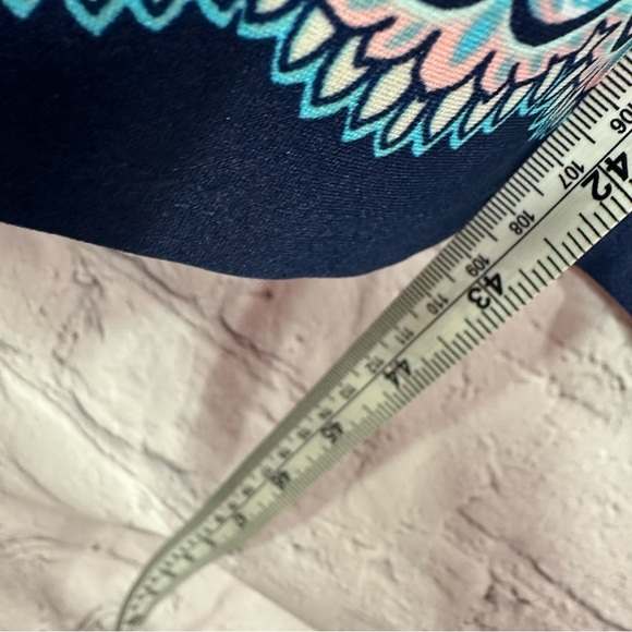 apt. 9 Bohemian Maxi Skirt bright Blue Red Patterns sz L classic beach travel - Picture 3 of 7